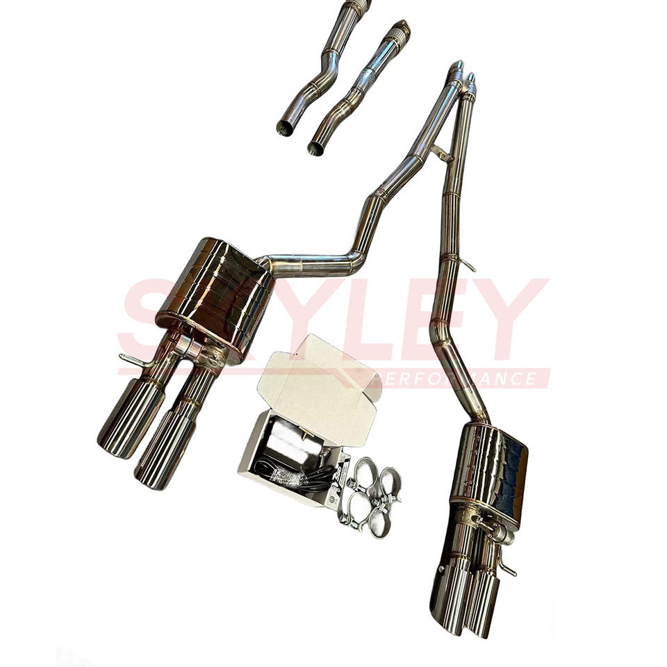 Skyley Valved Catback Exhaust System for Audi A8 S8 D2 D3 D4 D5 W12 Engine — photo 3