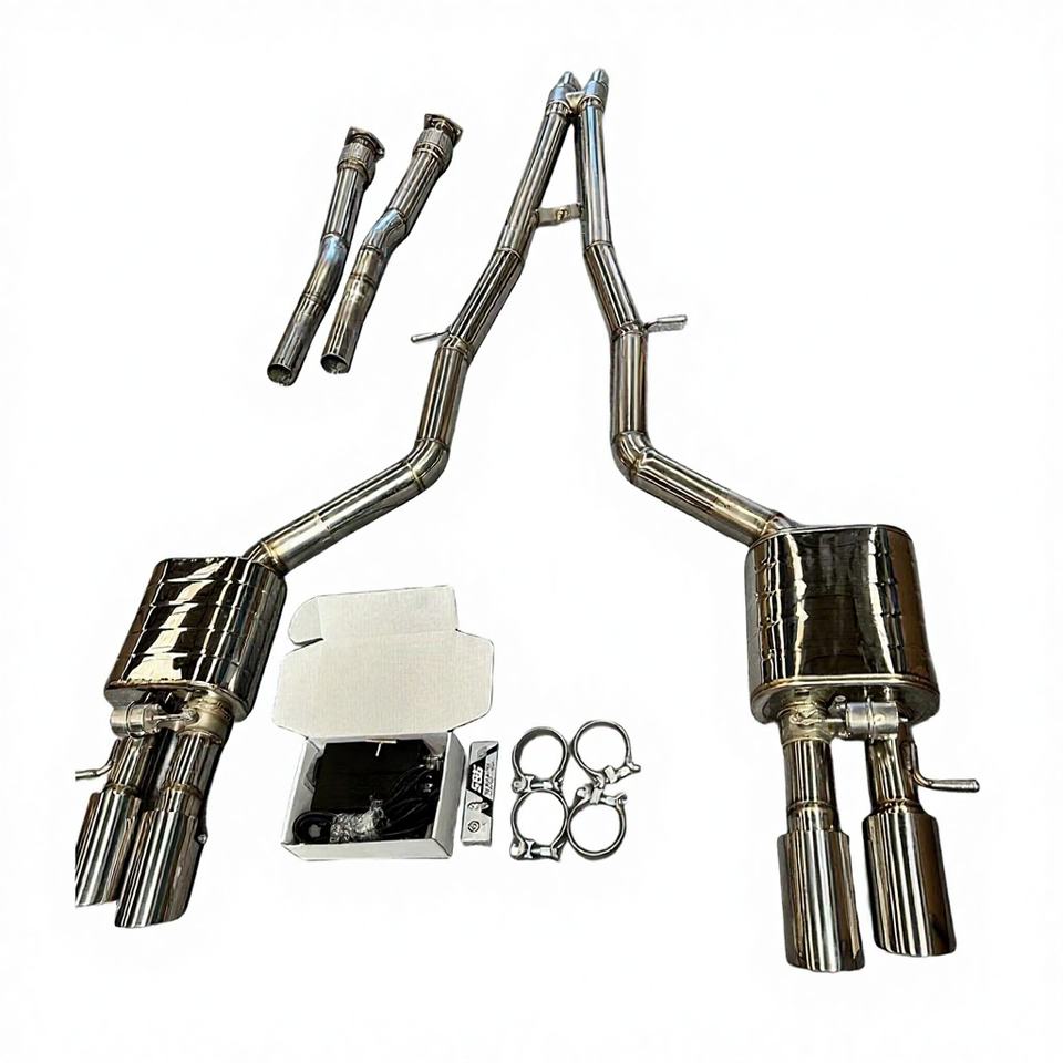Skyley Valved Catback Exhaust System for Audi A8 S8 D2 D3 D4 D5 W12 Engine