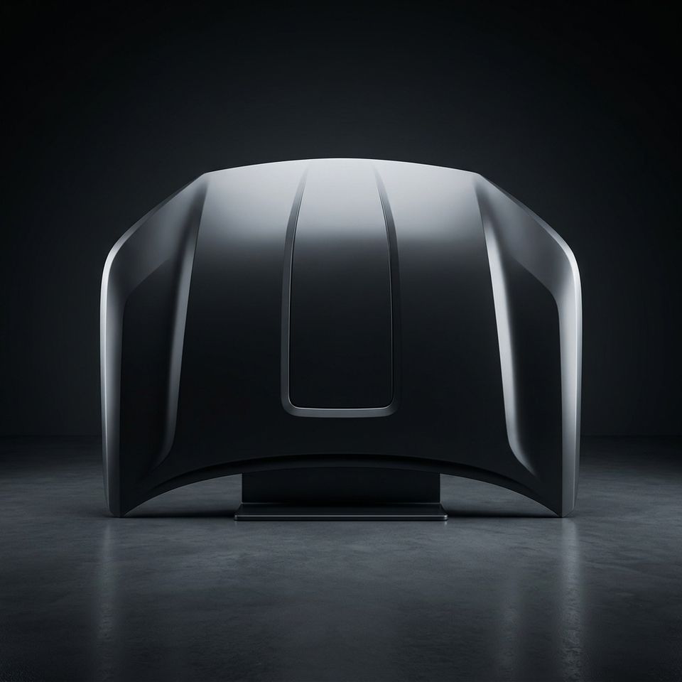 Steel Engine Hood (Bonnet), Black, for GMC Terrain 2018-2024 (OE 23233249) — photo 2