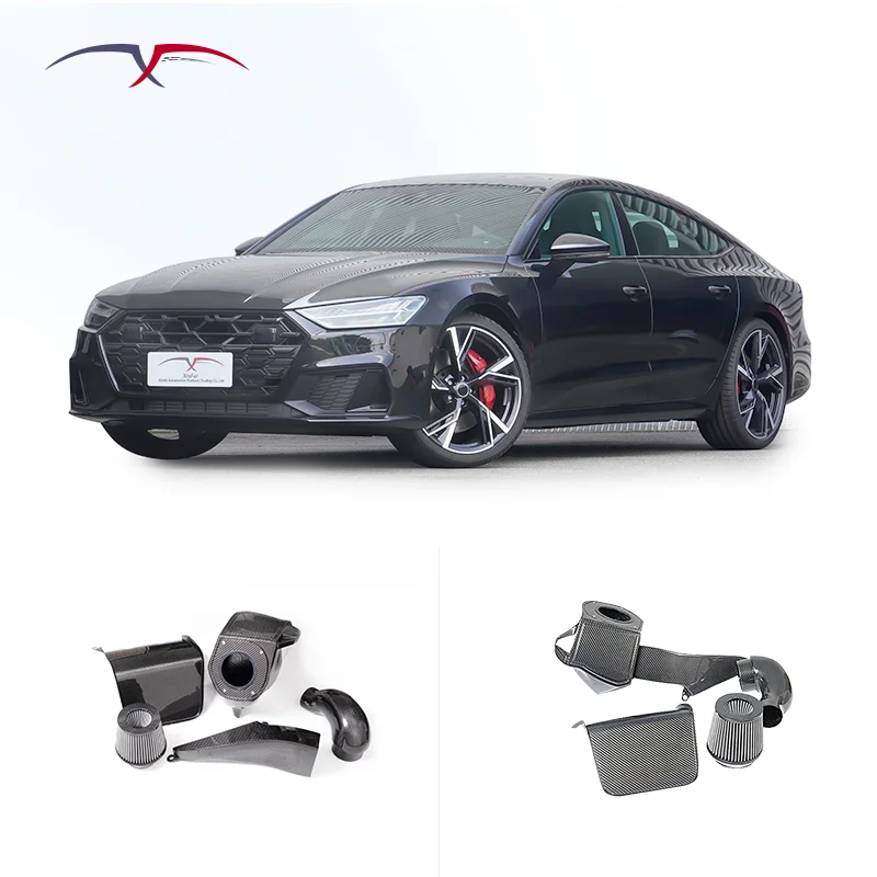 Suitable For Audi A6 A7 C8 3.0t Automotive Parts Carbon Fiber Cold Intake System Kit Cold Intake Filtration System