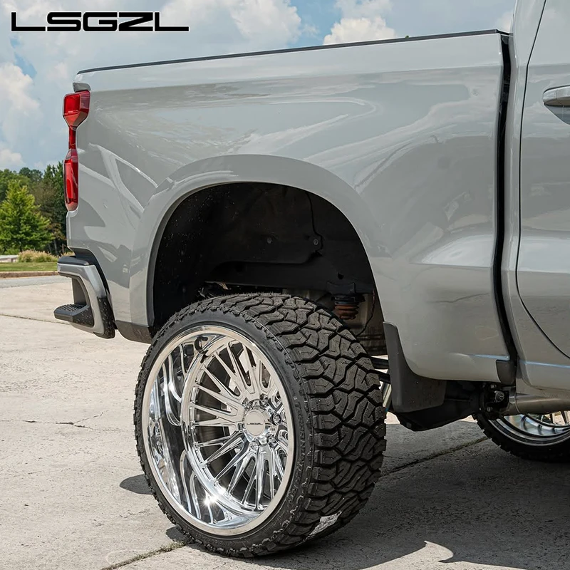 Super Single Monoblock Deep Dish Polish Chrome Rim For Ford 6x5.5 8x6.5 6x139.7 8x170 8x180 20 22