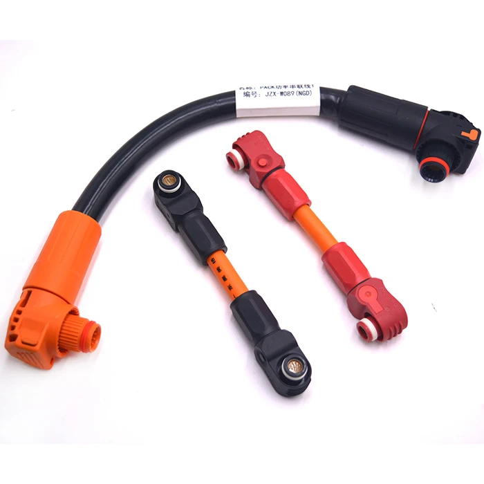 Surlok Plus 200a 1000v 0.8mm Crimp-on Terminal Battery Pack Ev Charging System Cable Electric Vehicle Wiring Harness