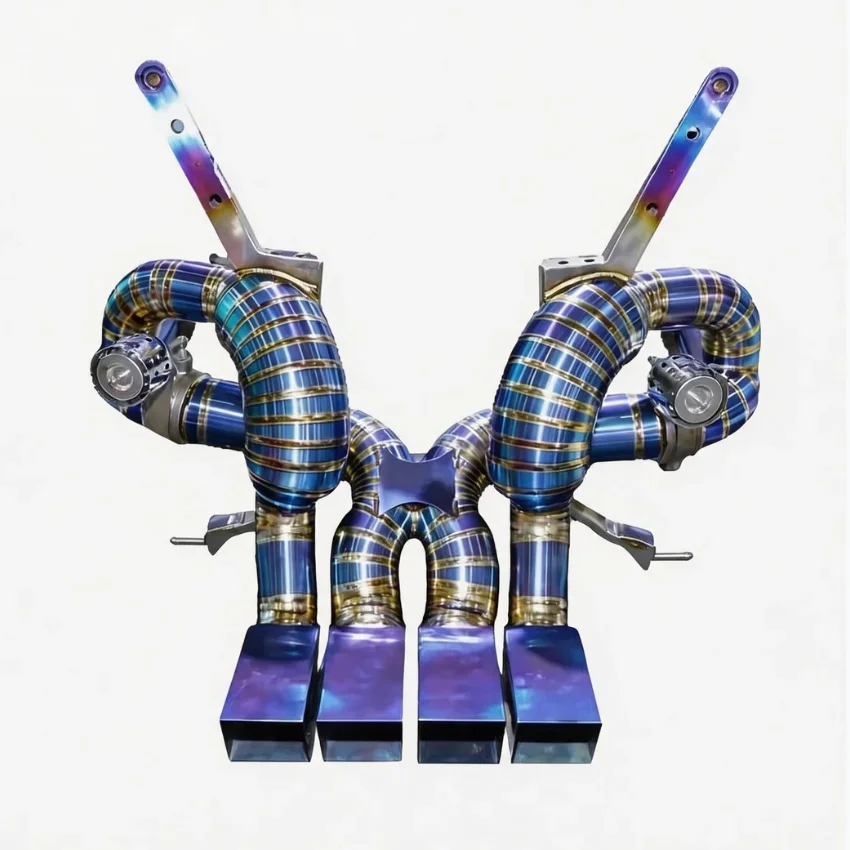 Titanium Valvetronic Exhaust System With Vehicle Fitment For Lamborghini Aventador Lp700 Finish Oem