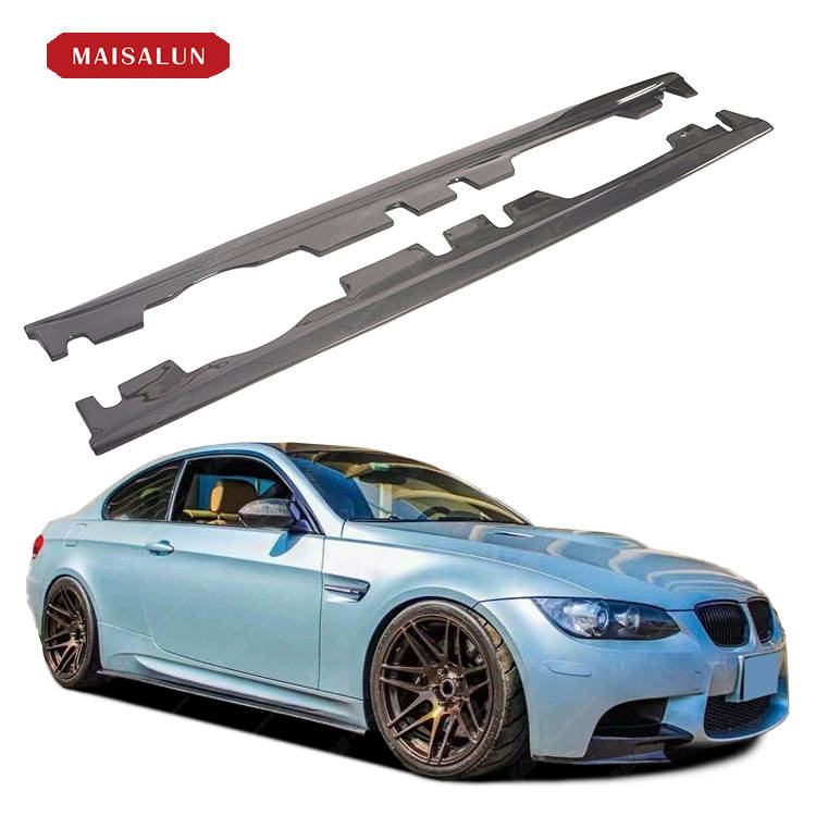 Tuning M3 Style Carbon Fiber Side Skirts for BMW 3 Series E92 2005-2013 Auto Parts (MAISALUN)