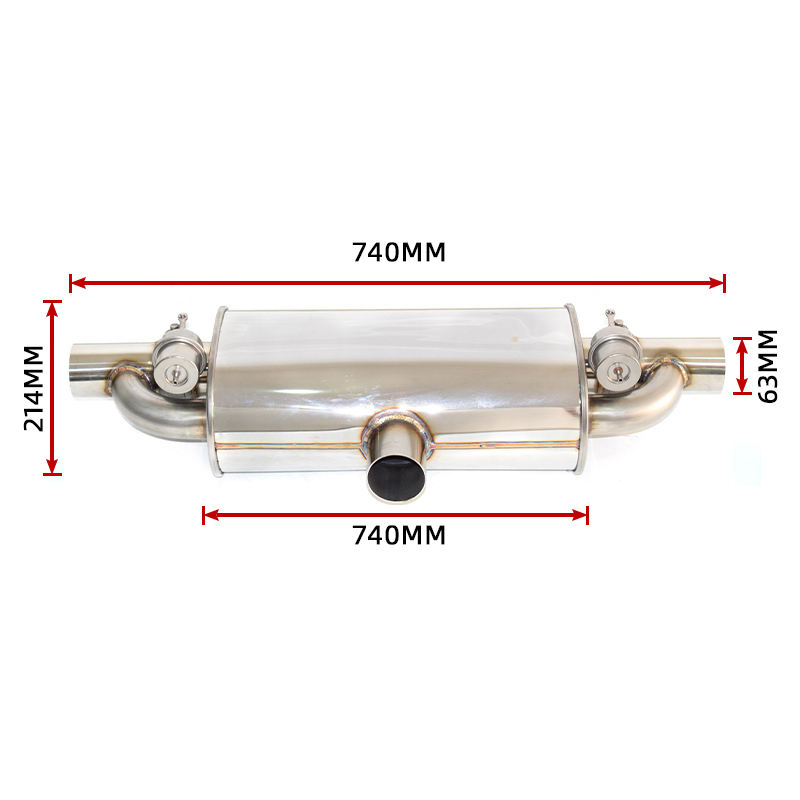 Universal Valved Exhaust Muffler - Remote Control | Valved Muffler & Sport Muffler — photo 3