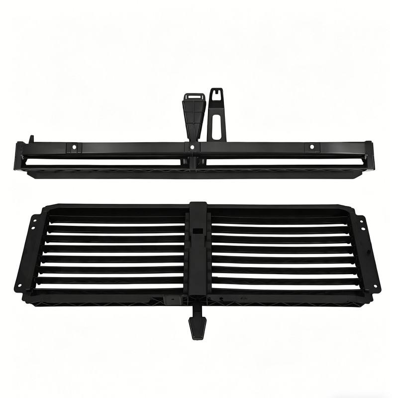 Upper + Lower Grille Shutter Set, Black, for GMC Terrain 2018-2019