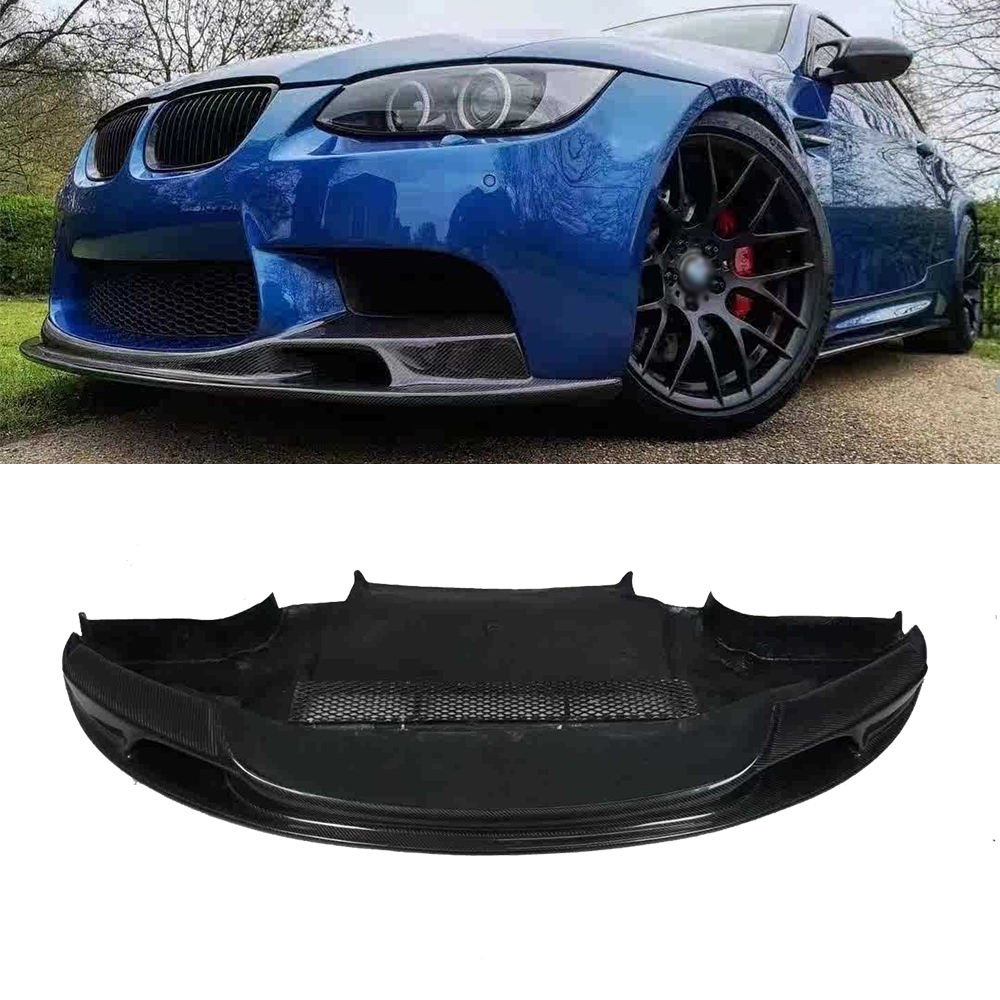 V Style Automotive Parts Carbon Fiber Front Bumper Splitter Lip for 2005-2011 BMW E90 E92 E93 M3 Upgrade E92 M3 GTS (IOOCH)
