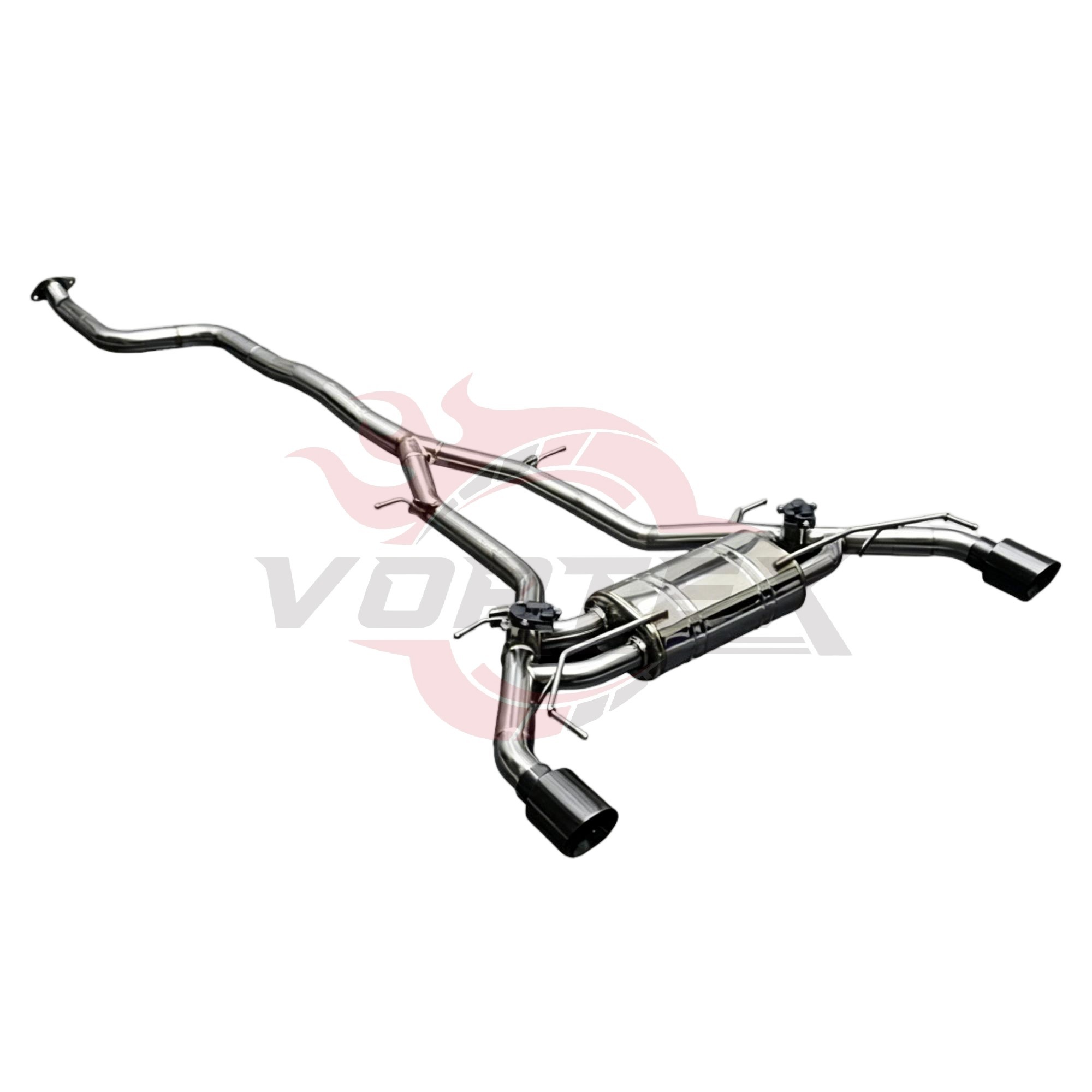 Vortex Stainless Steel Valved Catback Exhaust for Chevrolet Camaro SS 6.2L V8 2016-2024 Dual Black Tips Electronic Valve | Valved Cat-Back Exhaust