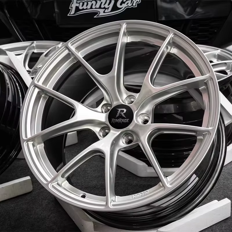 Vs5rs Forged Wheels APEX 17-26 Inch Polished Silver Lightweight Performance Alloy Rims for BMW M3 M4 (Rimrage VS-5RS)