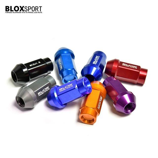 Wheel Lug Nuts For Honda Toyota Ford Lexus M12x1.25 M12x1.5 M14x1.5 7075-t6 Aluminum Alloy Hard Anodized Wholesale