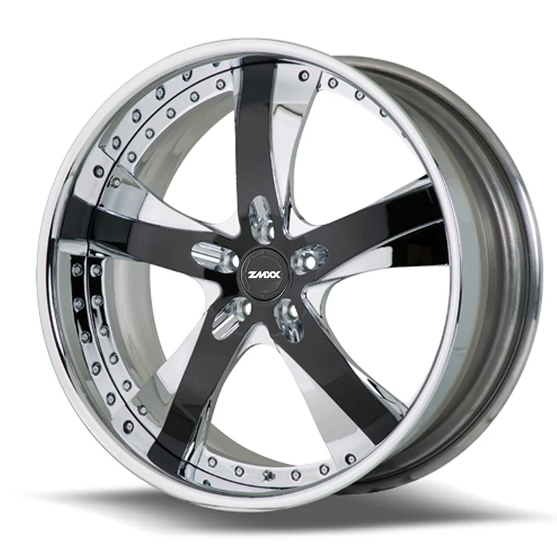 Zxmm 2 Pieces Custom Forged Chrome Wheels 18-28 Inch Polished Deep Lip Rims Concave Passenger Car Wheels