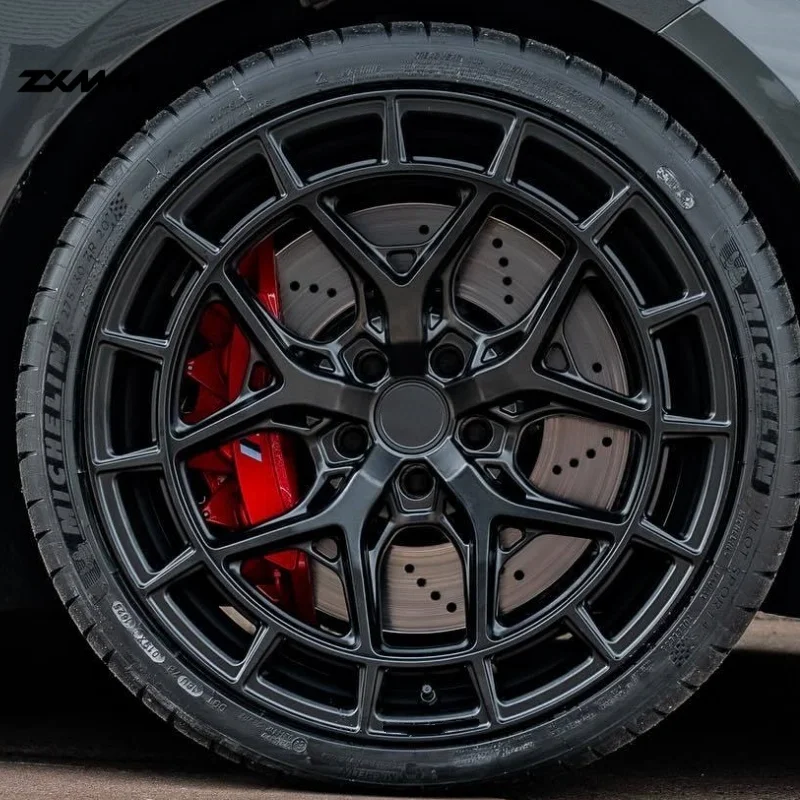 Zxmm Custom Monoblock Black Forged Polished Chromed Wheels 17-22 Inch Alloy Rims 5x112 5x120 5x130 For M8